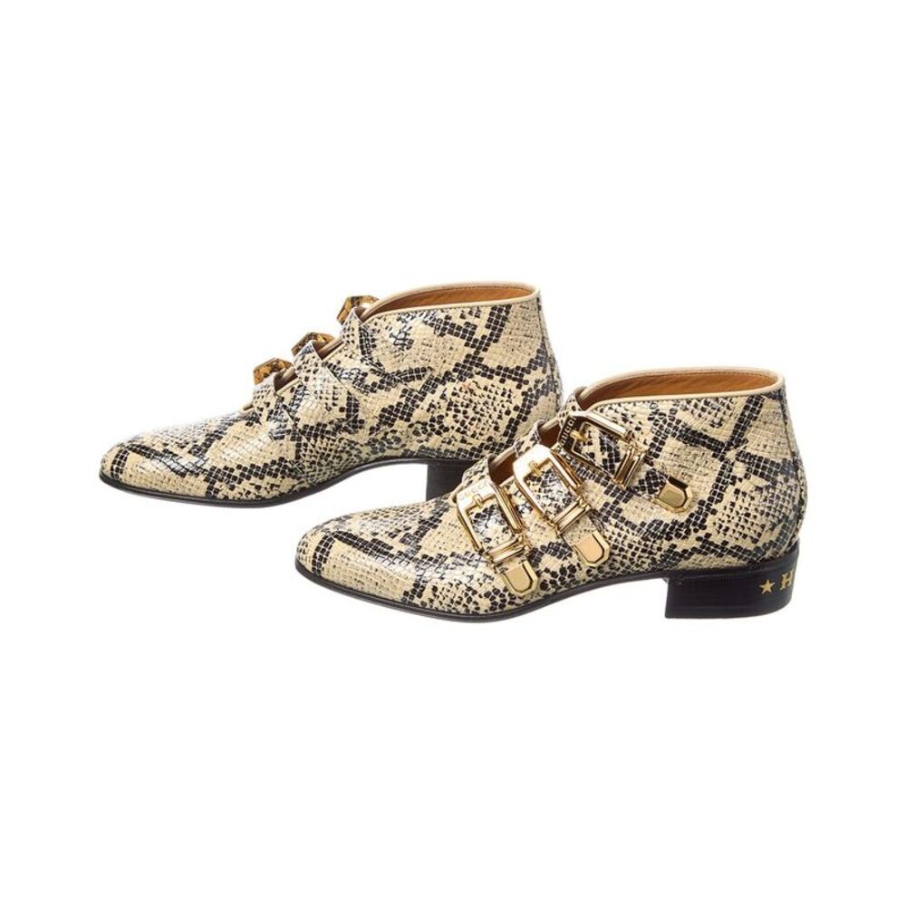 Gucci Python-Embossed Leather Bootie (Authentic Pre-Loved) - Picture 2 of 5